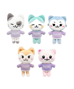 Set Gấu Bông ITZY TWINZY Plushies – Phiên Bản Hoodie Tím