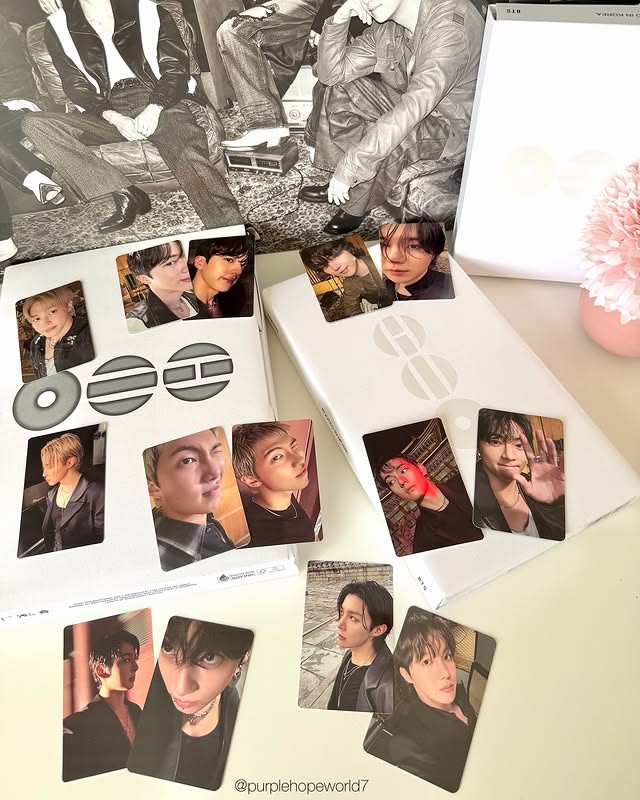 các loại card kpop trong album chính hãng của bts